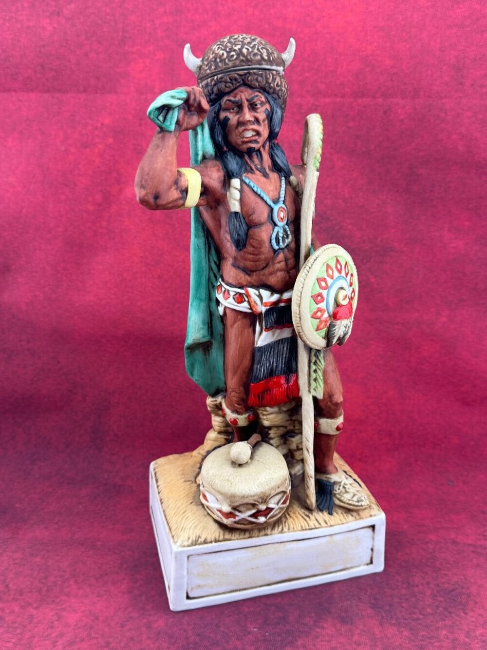 VINTAGE FULL SIZE KONTINENTAL CLASSICS DECANTER "INDIAN WARRIOR" LIMITED EDITION